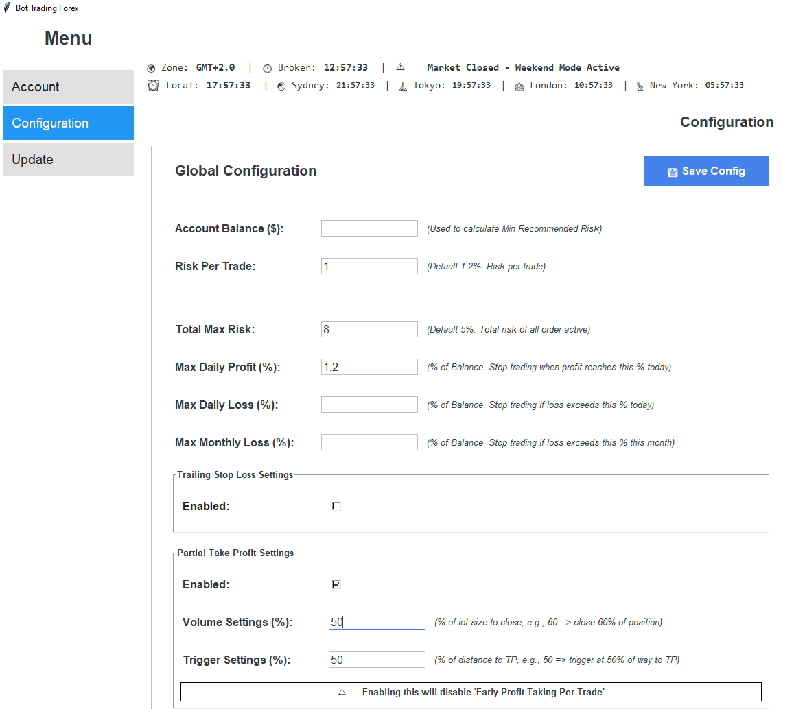 Crawlpips Trading Bot Dashboard